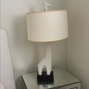 White Giraffe Table Lamp